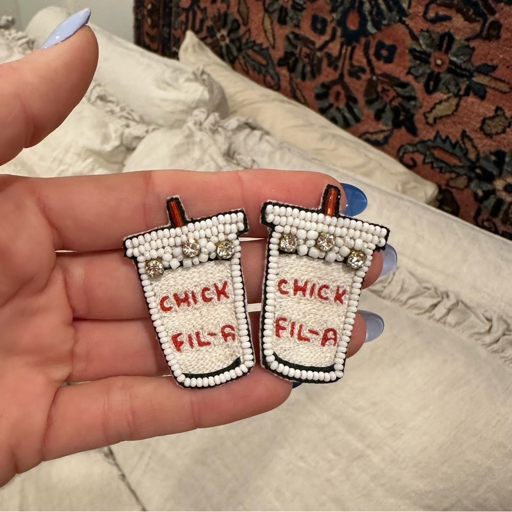 Chick fil a Earrings